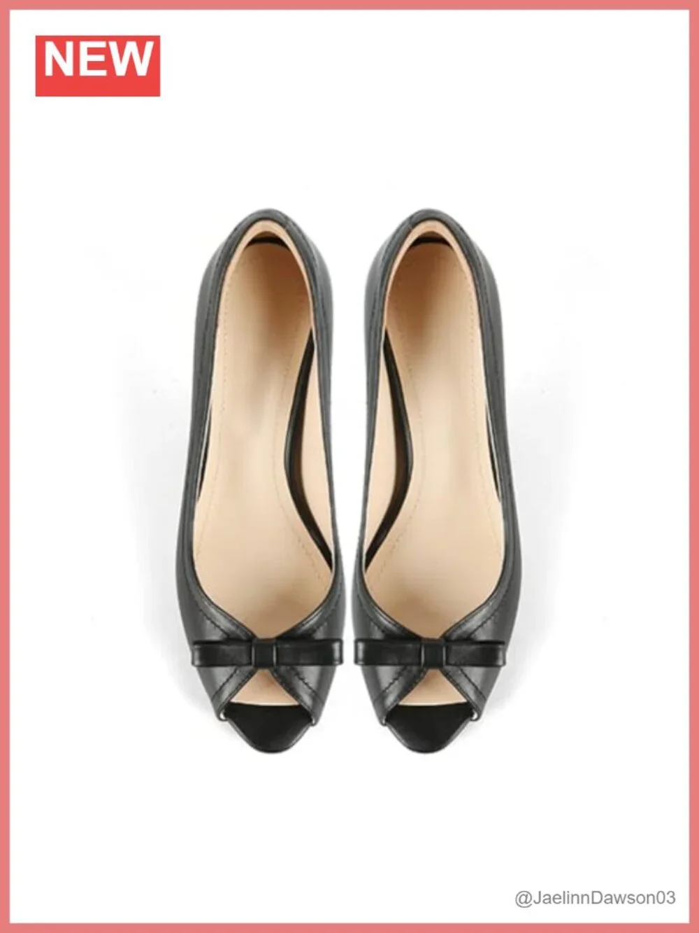 Women's Patent Leather Kitten Heel Pumps Bow Tie Peep Toe Slip On Dress Shoes